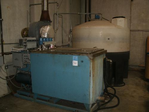 /N. 01184; Power Flame Gas Burner, 25-HP Exhaust Fan, Stainless Steel Coolant Tank, Cutler Hammer