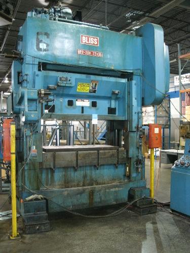 rank Mechanical Press, S/N. H69998-HP53332 (1984); 72” X 36” Bed Size, 6" Stroke, 4" Adjustment,