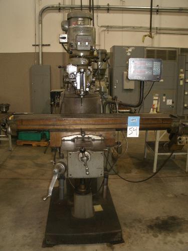 ed Vertical Milling Machine, S/N. 40075S; 11" x 58" Table with power Table Feed, Acu-Rite III 2 Axis