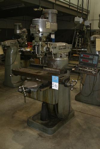 cal Milling Machine, S/N. J257840, with Accu-Rite III 2-Axis DRO, 9" x 42" T-Slotted Table, Misc.