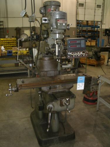cal Milling Machine, S/N. 193908 (1978); 9" x 42" T-Slotted Table, Bridgeport Power Table Feed,