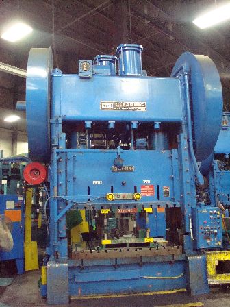 echanical Press. S/N 51-1542; Bed 84" x 54", SPM 22-28, Stroke Length 12", Slide Adj. 12", Shut
