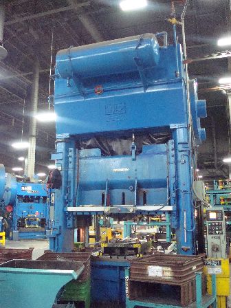 al Press. S/N 54107; Bed 84" x 54", SPM 14-18, Stroke Length 15", Slide Adj. 14", Shut Height Over