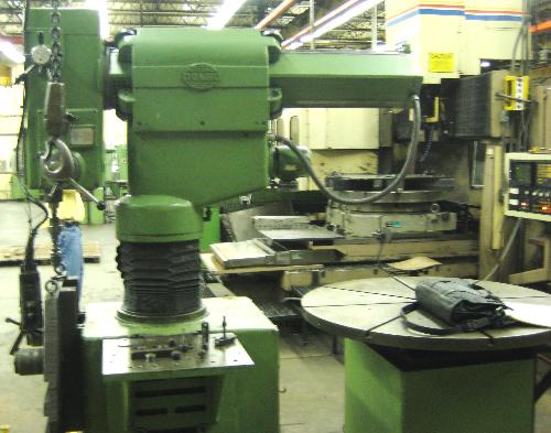 " Column Diameter, 48" Diameter Table. (View a video of this machine @ (http://www.youtube.com/