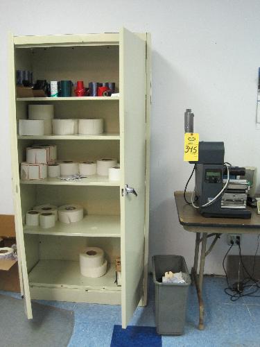 098 & Storage Cabinet, 2 door w/contents