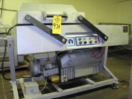 Machine, 24" seal bars, 8" deep, Busch Mdl. 250-132 vacuum pump  Click for Photo