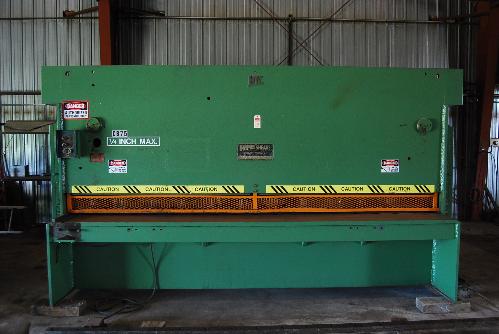 . A172496; 12ft. x 1/4"" Capacity, Power Back Gauge. To see video of this machine please go to