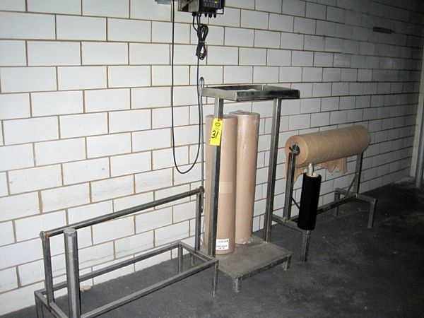 Kraft paper & (1) S.S. Floor Stand, Rigging Quote by TSR: $75.00