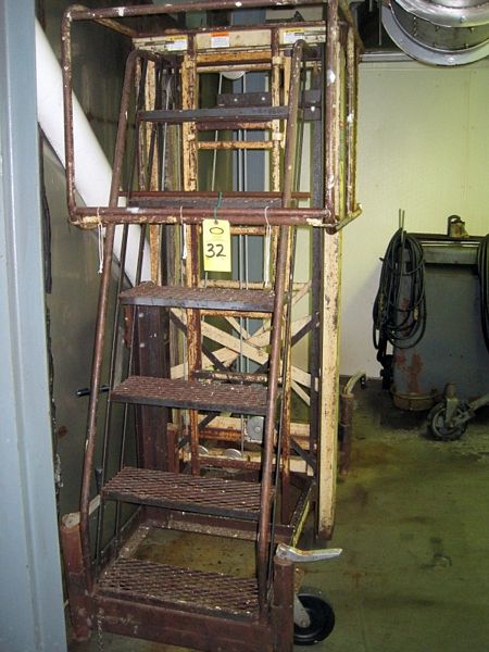 w/manual winch elevating work platform, Ser. #497, max. height 15', 300 LB cap., Rigging Quote by