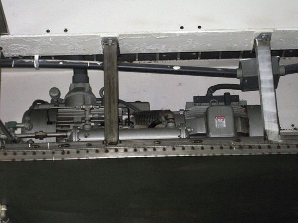 Ser #C5483, 490 displacement w/Busch booster pump, suspended from ceiling, Rigging Quote by TSR: $