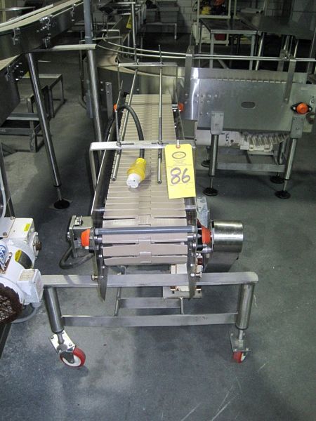 15' L plastic belt, adjustable legs, w/1 h.p. drive, Rigging Quote by TSR: $200.00