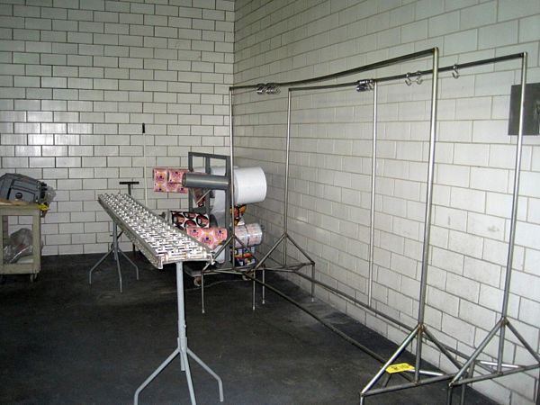kate Conveyor, 12" W X 10' L & (1) S.S. Roll Stand w/wheels, Rigging Quote by TSR: $75.00