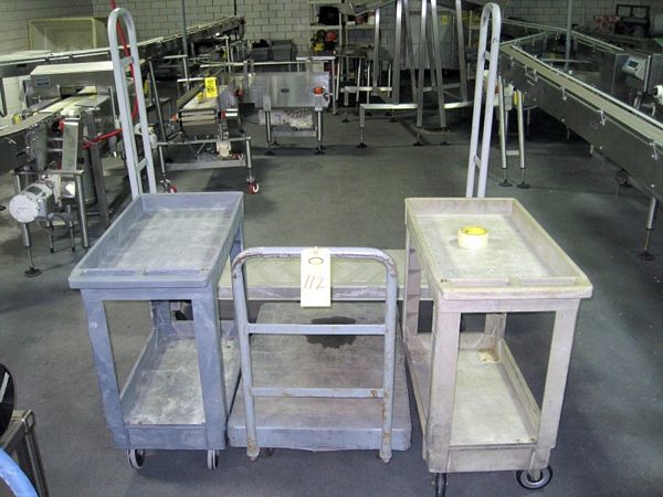 lastic Cart, 24 X 36 & (1)Plastic Cart, 18 X 5' L, Rigging Quote by TSR: $125.00