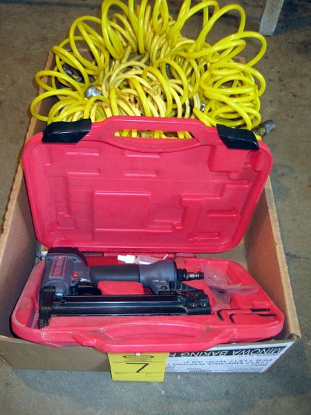 d Air Hose w/quick couplings, Ammo Box & Old Pepsi Crate