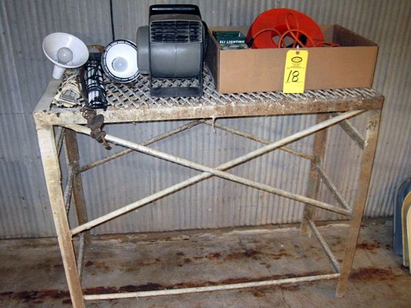 isc. Extension Cords, (1) on reel & (2) 150 W Flood Light Bulbs