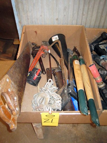 hain, Pipe Wrench, Grease Gun & Shears