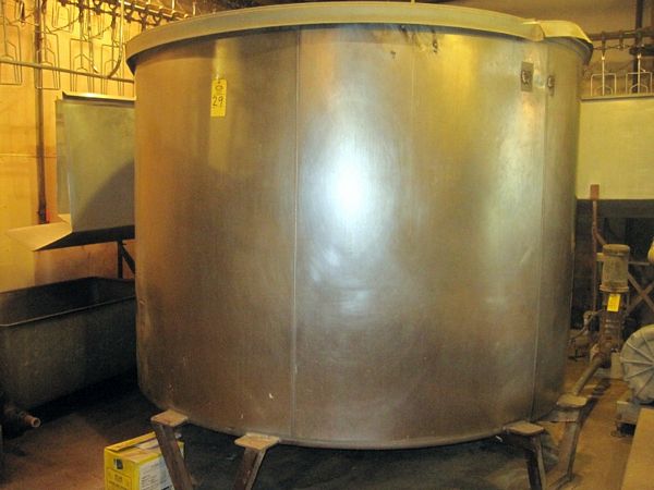 102" Diam. X 72" H, domed bottom, 3" outlet