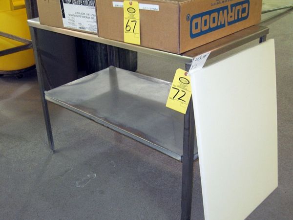 helf, 24" W X 30" L poly cutting board & mild steel legs