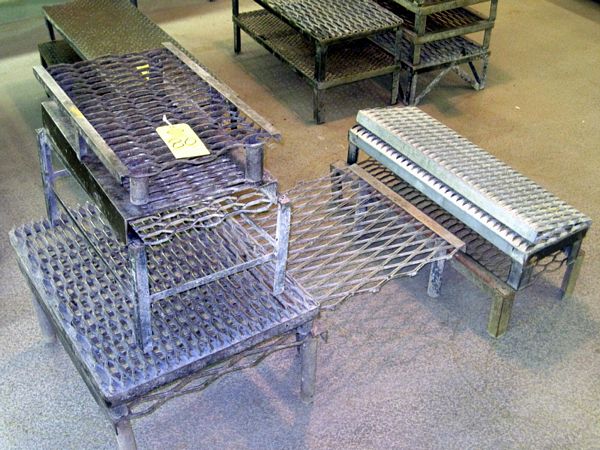 30" L, (3) 16" W X 24" L, 24" W X 24" L & (3) 12" W X 36" L