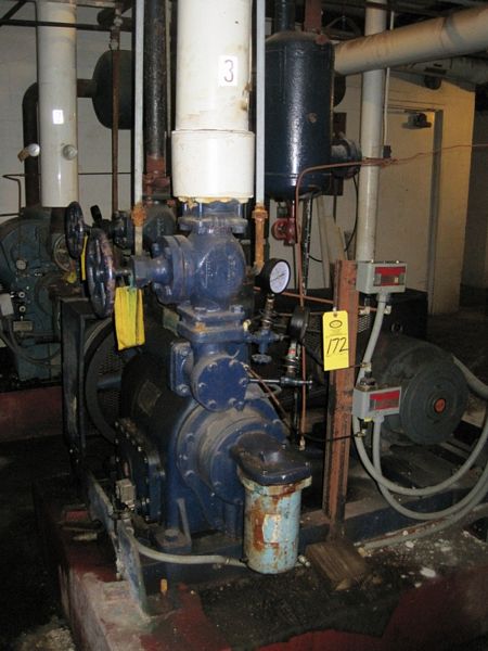 r. #4653ACB, order #B908251, 25 h.p., 3 phase Diehl motor, w/12" Diam. X 24" accumulation tank