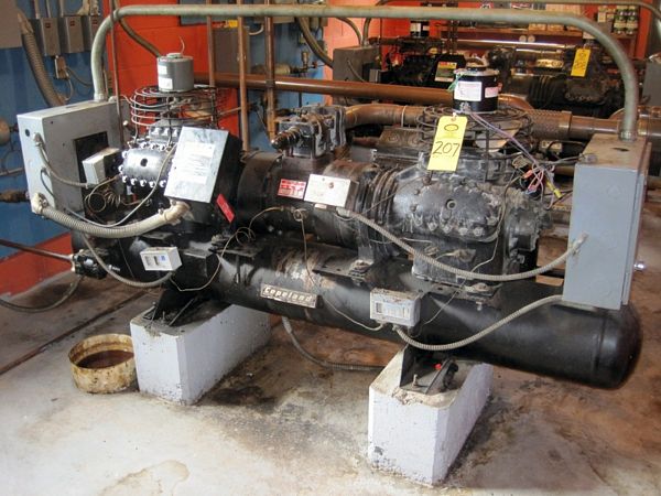 Package w/dual compressors, Ser. #00F70032, needs repair