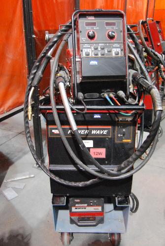 Welder. S/N. U1010406129; W/ Lincoln Power Feed Feeder & Lincoln MAGNUM System Monitor. Welder is