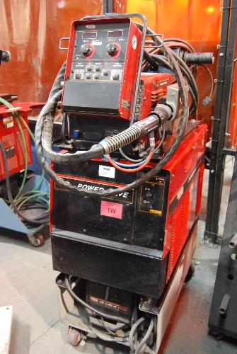 Welder. S/N. U1990312490; W/ Lincoln Power Feed Feeder & Lincoln COOLARC 40. Welder is on wheels