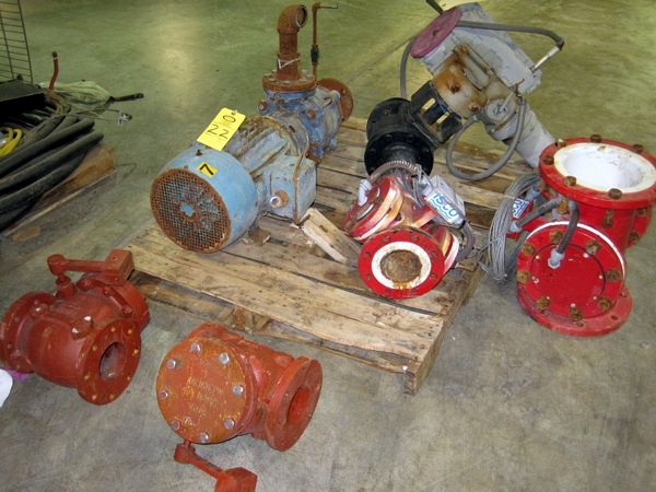 Diam. opening on flange, (clow), (1) 8” Diam. Valve w/electric hook up, (2) 4” Diam. Valve on EIM