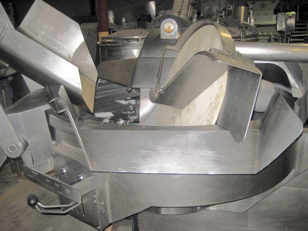 iter cap., with loader/unloader, 2-speed knife & bowl, separate control panel, 440 volt, 3 phase