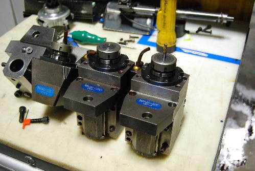 5-S Live Tool Holder; Fitted W/ DAISHOWA SEIKI NBN20 Big New Baby Chuck & (Qty-2) IKEGAI (BIG)