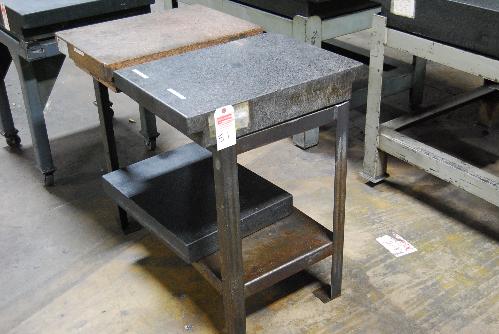 rman Double Ledge Pink Granite Suface Plate; 24" x 18" x 5"; (1) Double Ledge Black Granite
