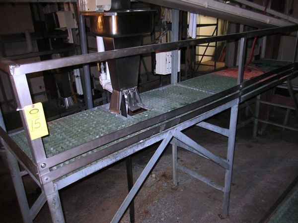' L X 10' tall frame chemgrate top w/steps, S.S. Sink w/foot pedal activation, Soap Dispenser & (