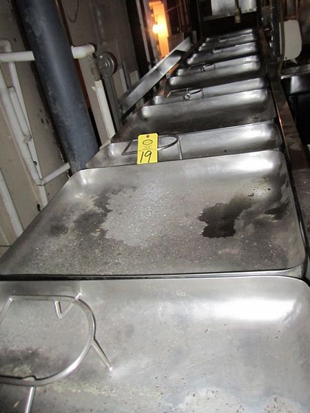 5 h.p. electric drive w/Remote Reliance Mdl. SP500 Frequency Drive, 11 3/4" & 23 1/4" s.s. trays &