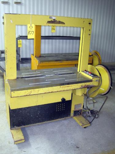 , Ser. #12711508, 34" W X 24" H work area, 3/8" plastic strap, 230 volts, 3 phase