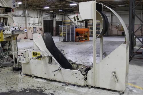 Coil OD; 12" Max Coil Width; 5,000 LB Max Coil Weight; .135" Max Stock Thickness