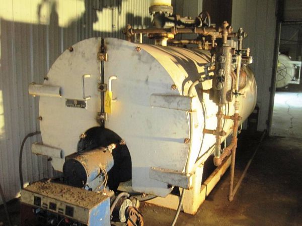#7831, 80 h.p., 150 max. steam pressure, 2,678 MBH, heating surface 400 sq. ft.       [Located in