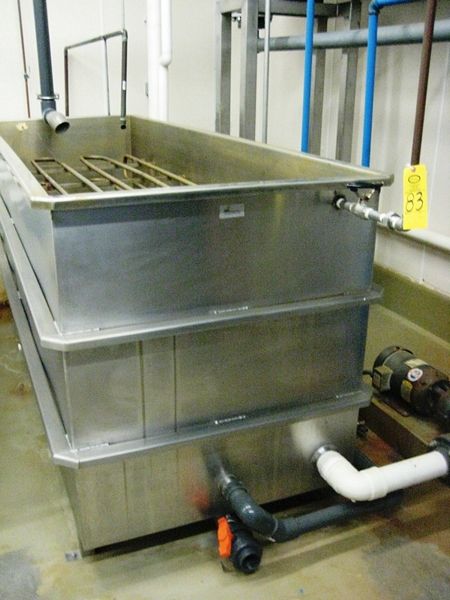w/s.s. tubes , 40" W X 10' L X 45" H