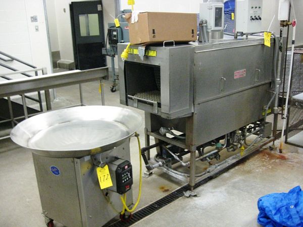 , 19" W X 12" H opening, steam fired, overall 6' L