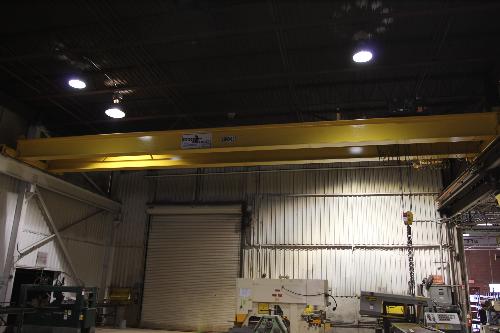 in Beam Overhead Bridge Crane. S/N. 08-2788. R & M 10 Ton Over Slung Hoist, Remote Controlled