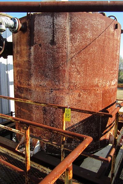 bottom, dome top, 10" inlet/outlet