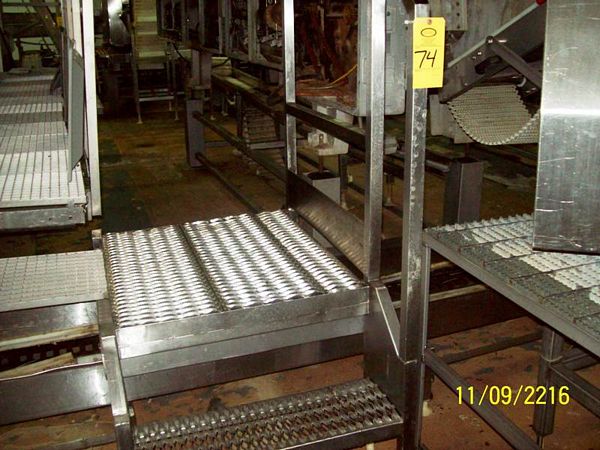 6" L grated top & handrail