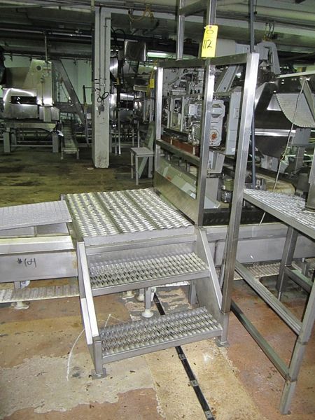 68" L grated top & handrail