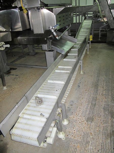 lighted belt, 1" H flights, spaced 12" apart, 4" trough, hydraulic drive