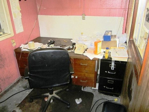(11) File Cabinets, Desk, (4) Chairs, Kenwood 2-Way Radios, Overhead File Cabinets, Etc.