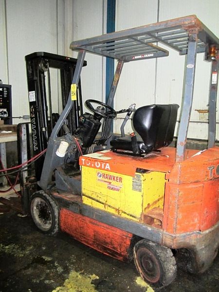 triple mast, side shift, 36 volt battery