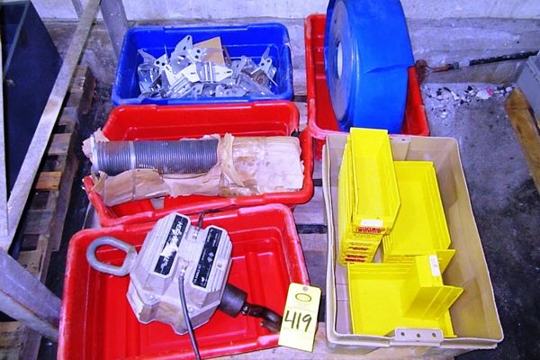 gs, Hinges, Blue 4" Discharge Hose, Yellow Parts Trays