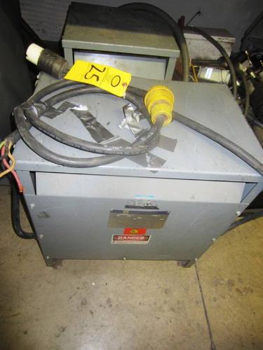 nsformer, 480 H.V. , 18 KVA, 18 AMPS, 208/120 L.V., 41.6 Amps
