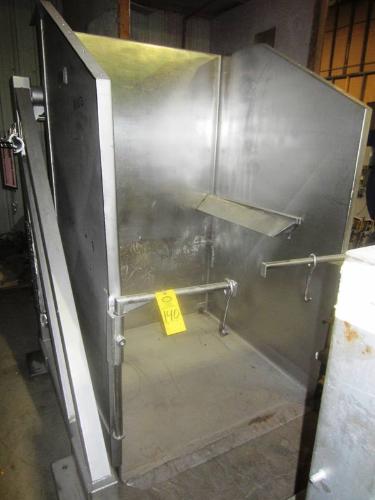 ight, 48" W X 48" L solid carriage w/adjustable hold down arms, dual lift cylinders w/5 h.p.