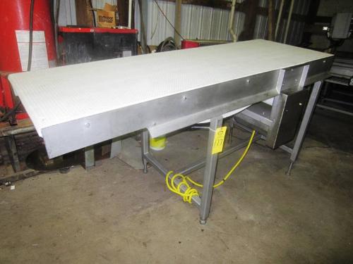 inches W X 7 ft L intralox belt, electric drive, adjustable legs, communication cable ****Located in