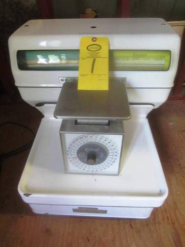 5" L top, 24 LB capacity & Eklund Dial Scale, 3202 capacity *****Located at 1725 Smokehouse Trail,